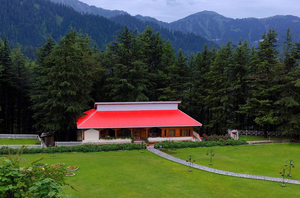 Pine-covered slopes and cool breeze in Shogran Valley, Pakistan
