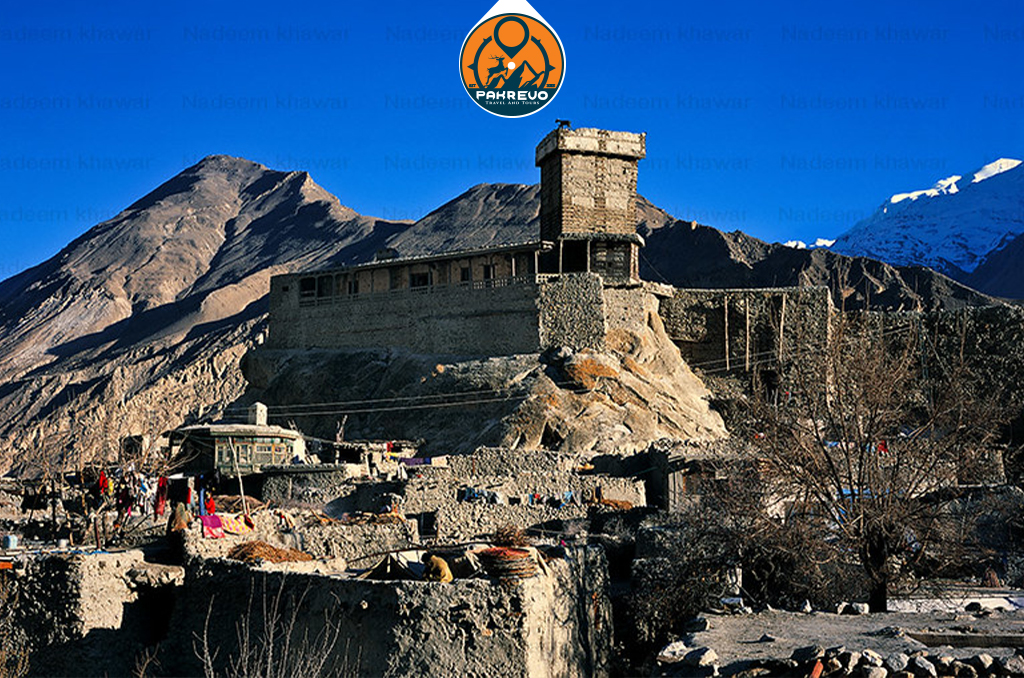 Altit Fort perched on a hill overlooking Hunza Valley