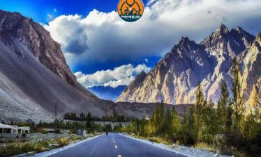 Distinctive Passu Cones along the Karakoram Highway