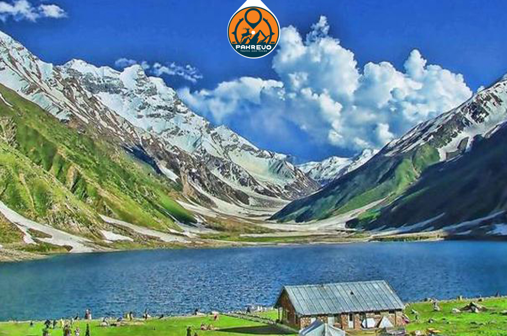 Saif-ul-Muluk Lake surrounded by mountains – part of Naran Kaghan travel plan