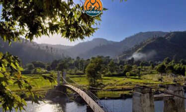Hiking trail through alpine meadows near Siran Valley