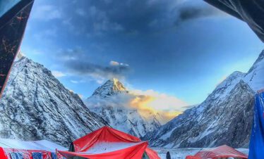 Trekkers starting K2 Base Camp journey from Askole village in Gilgit-Baltistan