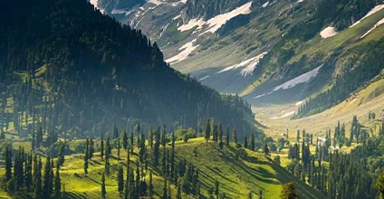 PakRevo Travel & Tours logo with scenic Northern Pakistan background showcasing valleys and mountains