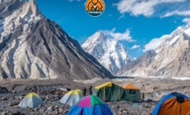 Sunset casting golden hues over Attabad Lake or Skardu's mountain skyline