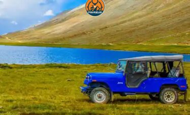 Sheosar Lake reflections seen from Deosai Plains trail