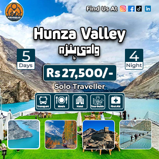 Hunza Valley with majestic mountains, Attabad Lake, and forts – tour package with price